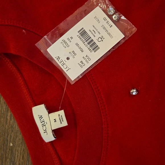 J Crew Rhinestone Embellished Sweatshirt - Picture 5 of 12